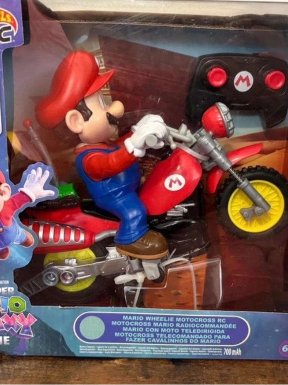 Mario Red Motorcycle RC Toy - Official Character Ride-On